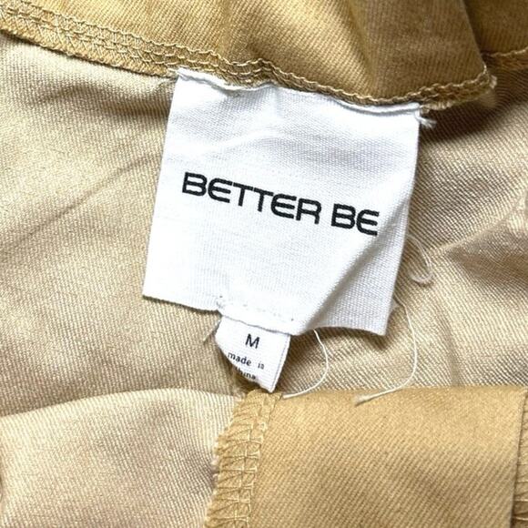 Better Be Women’s High Rise Baggy Joggers With Chain Khaki Tan Size Medium - Picture 8 of 8